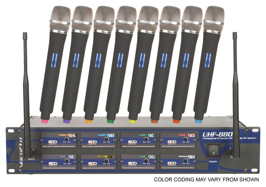 VocoPro UHF 8800 Pack Wireless Microphone System zZounds