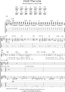 Hold The Line - Guitar TAB