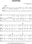 Vespers - Piano/Vocal/Guitar