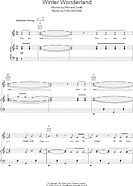 Winter Wonderland - Piano/Vocal/Guitar