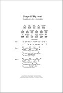 Shape Of My Heart - Guitar Chords/Lyrics