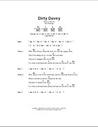 Dirty Davey - Guitar Chords/Lyrics