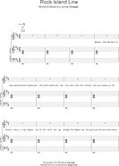 Rock Island Line - Piano/Vocal/Guitar