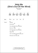 Help Me (She's Out Of Her Mind) - Guitar Chords/Lyrics