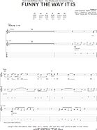 Funny The Way It Is - Guitar TAB