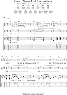 Here, There And Everywhere - Guitar TAB
