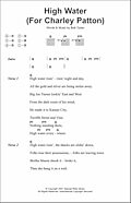 High Water (For Charley Patton) - Guitar Chords/Lyrics