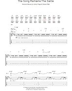 The Song Remains The Same - Guitar TAB