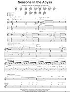 Seasons In The Abyss - Guitar TAB