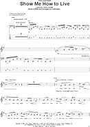 Audioslave Show Me How To Live Bass Tab in E Minor - Download