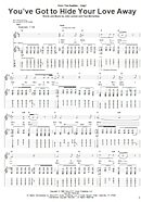 You've Got To Hide Your Love Away - Guitar TAB