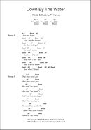 Down By The Water - Guitar Chords/Lyrics