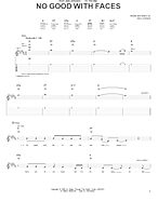 No Good With Faces - Guitar TAB