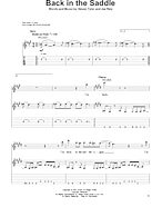 Back In The Saddle - Guitar Tab Play-Along