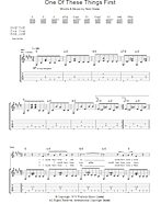 One Of These Things First - Guitar TAB