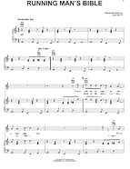 Running Man's Bible - Piano/Vocal/Guitar
