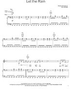 Let The Rain - Piano/Vocal/Guitar