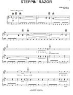Steppin' Razor - Piano/Vocal/Guitar