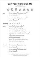 Lay Your Hands On Me - Guitar Chords/Lyrics