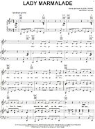 Lady Marmalade - Piano/Vocal/Guitar