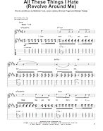 All These Things I Hate (Revolve Around Me) - Guitar Tab Play-Along