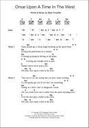 Once Upon A Time In The West - Guitar Chords/Lyrics