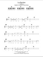 La Bamba - Piano Chords/Lyrics