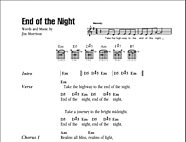 End Of The Night - Guitar Chords/Lyrics