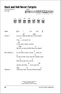 Rock And Roll Never Forgets - Guitar Chords/Lyrics
