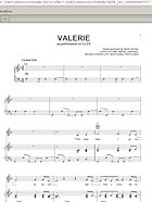 Valerie - Piano/Vocal/Guitar