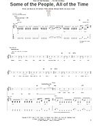 Some Of The People, All Of The Time - Guitar TAB