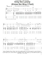Only The Lonely (Know The Way I Feel) - Guitar TAB