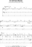 In Christ Alone - Bass Tab
