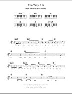 The Way It Is - Piano Chords/Lyrics