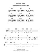 Border Song - Piano Chords/Lyrics