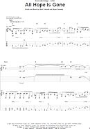 All Hope Is Gone - Guitar TAB
