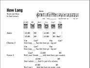How Long - Guitar Chords/Lyrics