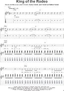 King Of The Rodeo - Guitar Tab Play-Along