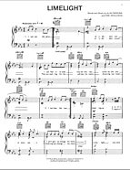 Limelight - Piano/Vocal/Guitar