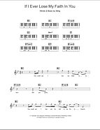 If I Ever Lose My Faith In You - Piano Chords/Lyrics