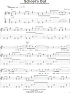 School's Out - Guitar Tab Play-Along