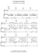 Tumble And Fall - Piano/Vocal/Guitar