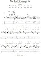 The Death Of You And Me - Guitar TAB