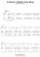 It Doesn't Matter Any More - Guitar TAB