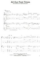 All Our Past Times - Guitar TAB