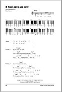 If You Leave Me Now - Piano Chords/Lyrics