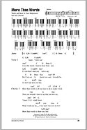 More Than Words - Piano Chords/Lyrics