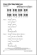 Crazy Little Thing Called Love - Piano Chords/Lyrics