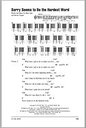 Sorry Seems To Be The Hardest Word - Piano Chords/Lyrics