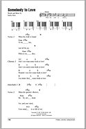 Somebody To Love - Piano Chords/Lyrics